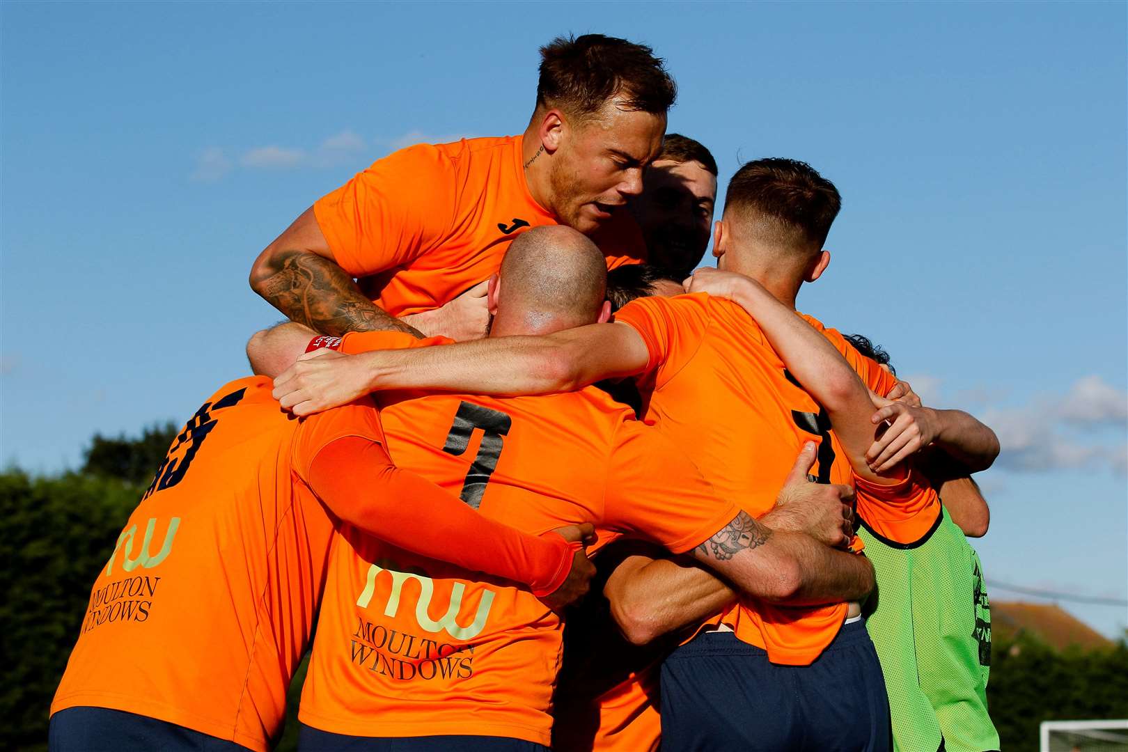 Harvey Norman scored Diss’ winning goal against AFC Sudbury Reserves. Picture: Mark Bullimore