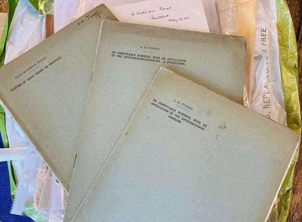 The papers were found in an attic and brought to the auction house in a carrier bag (Rare Book Auctions/PA)