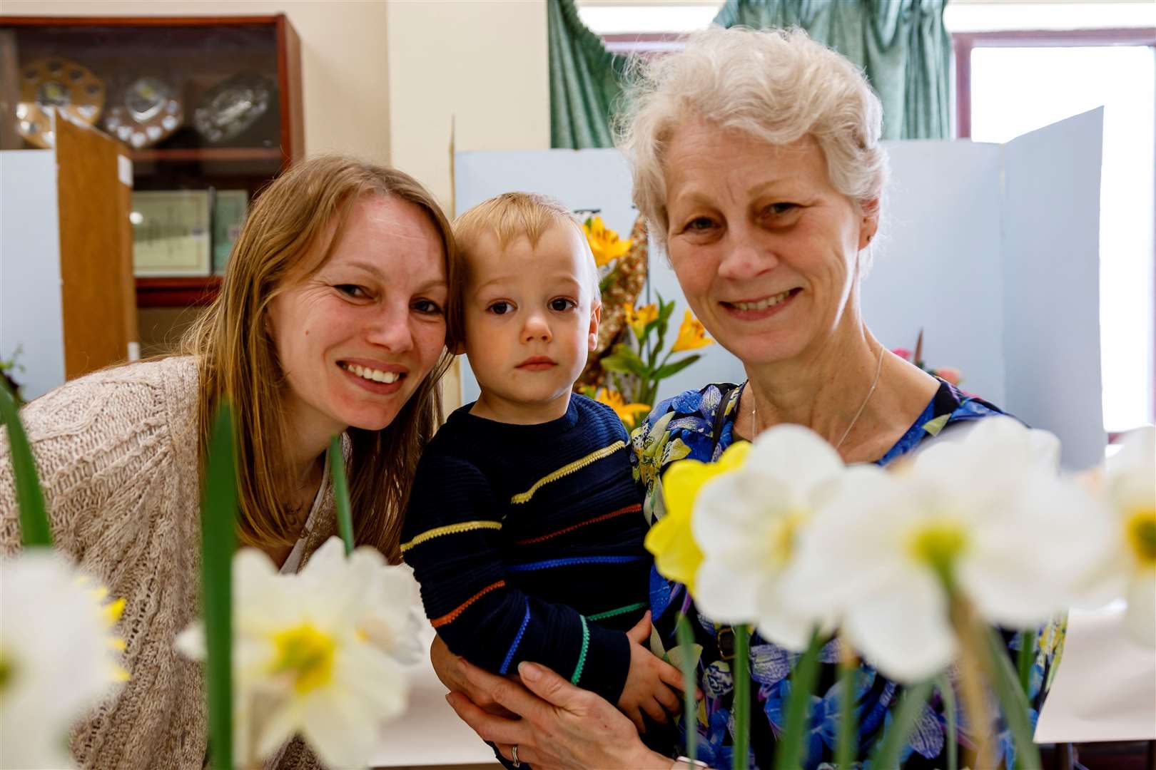 Amy Southgate, Alfred Southgate and Sally Ewing. Picture: Mark Bullimore