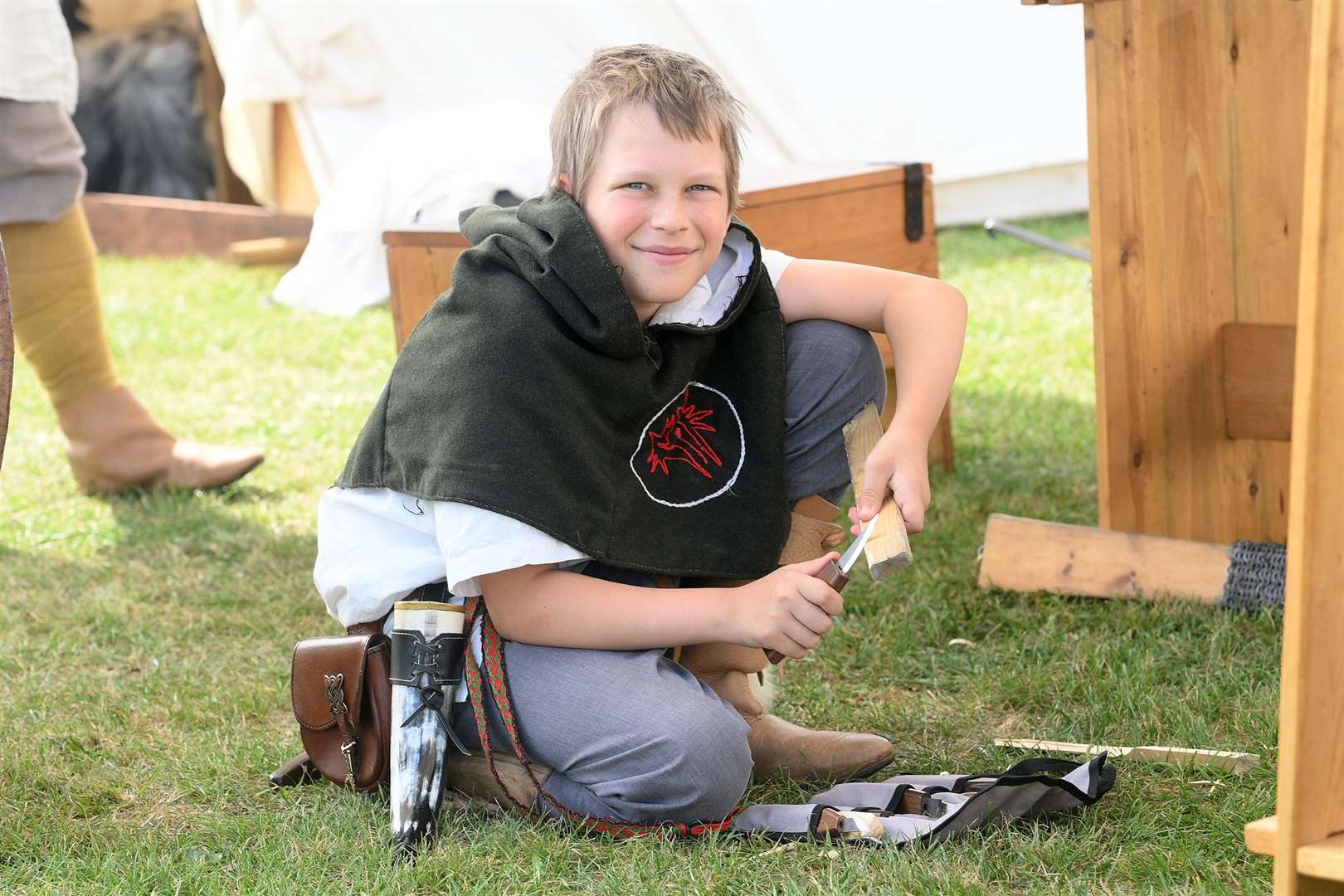 Richard Kozak, 12, goes back in time