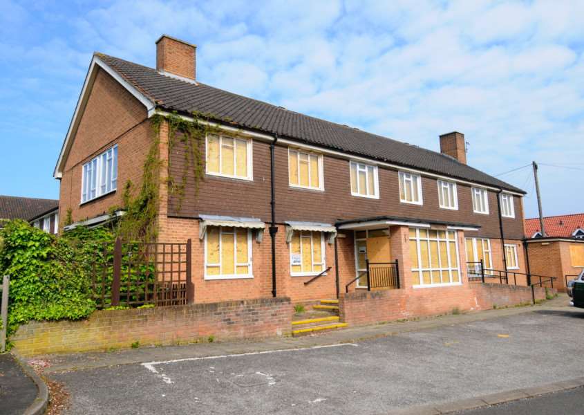 Eye, Suffolk. Mid Suffolk District Council has purchased the former Paddock House care home site. A number of residents gather on Saturday, as they are fearful there will not be any consultation with the council. ''Picture: MARK BULLIMORE