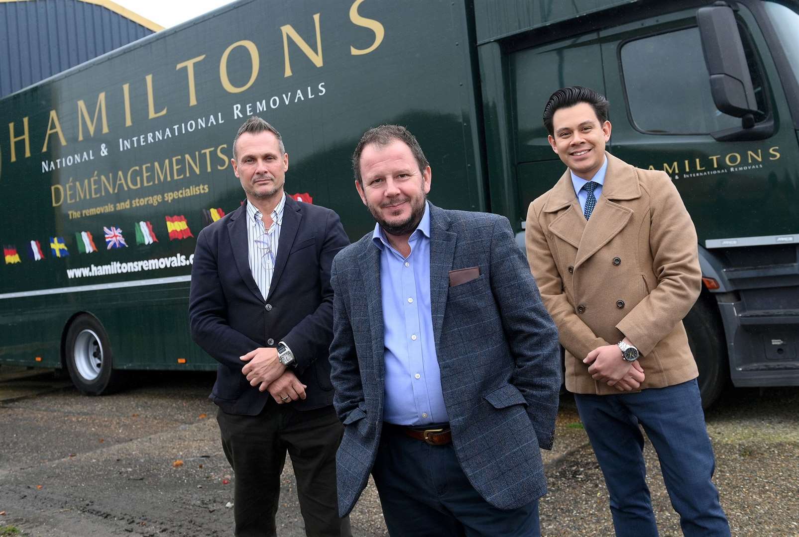 Hamiltons Removals are marking their 30th anniversary.PICTURED: Paul Walsh (European Director), Mike Sawyer (Managing Director) and Jay Willett (Sales and Operations Director) Picture: Mecha Morton
