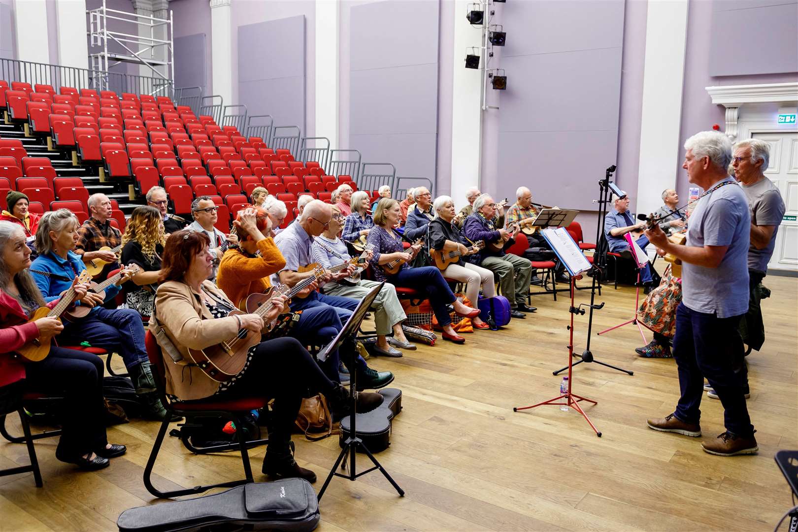Diss Ukulele Day at The Corn Hall in St Nicholas Street. Picture: Mark Bullimore