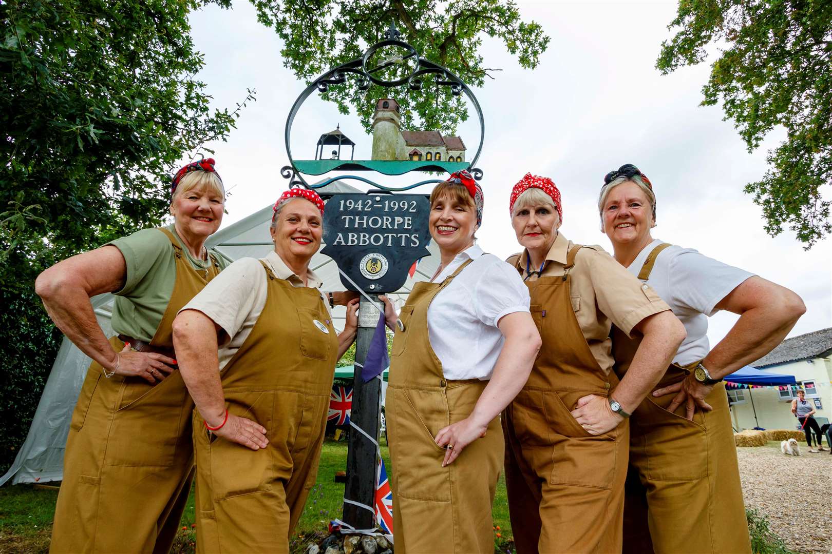Jackie Halfhide, Ann Dyer, Nicolette Atkin, Fiona Denny and Kim Pearson of the Station 366 singers.