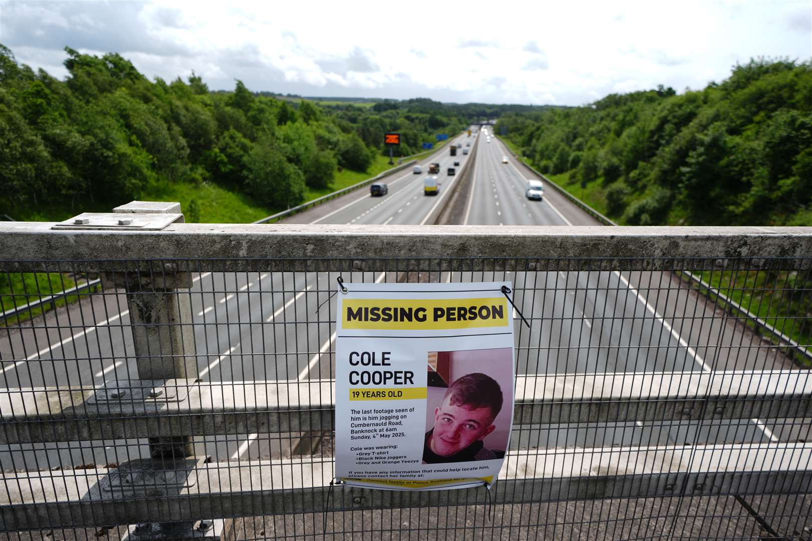 Police have been searching for Cole Cooper (Andrew Milligan/PA)