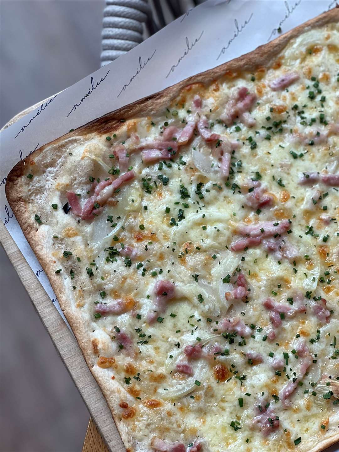 Amelie's flammekueche is a traditional dish from the Alsace region of France. Picture: Submitted