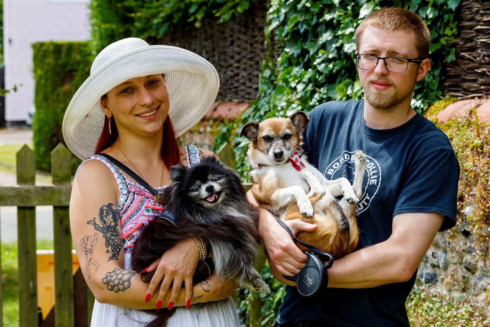 Marta Semmler with Kulka and Jed Whelpley with Stephanie. Picture: Mark Bullimore