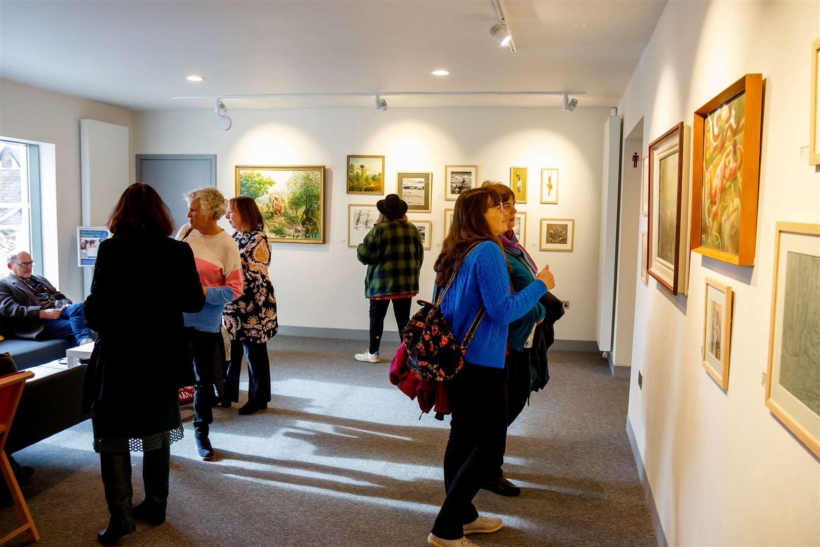 The art exhibition was held in the Upper Gallery of Diss Corn Hall. Picture: Mark Bullimore