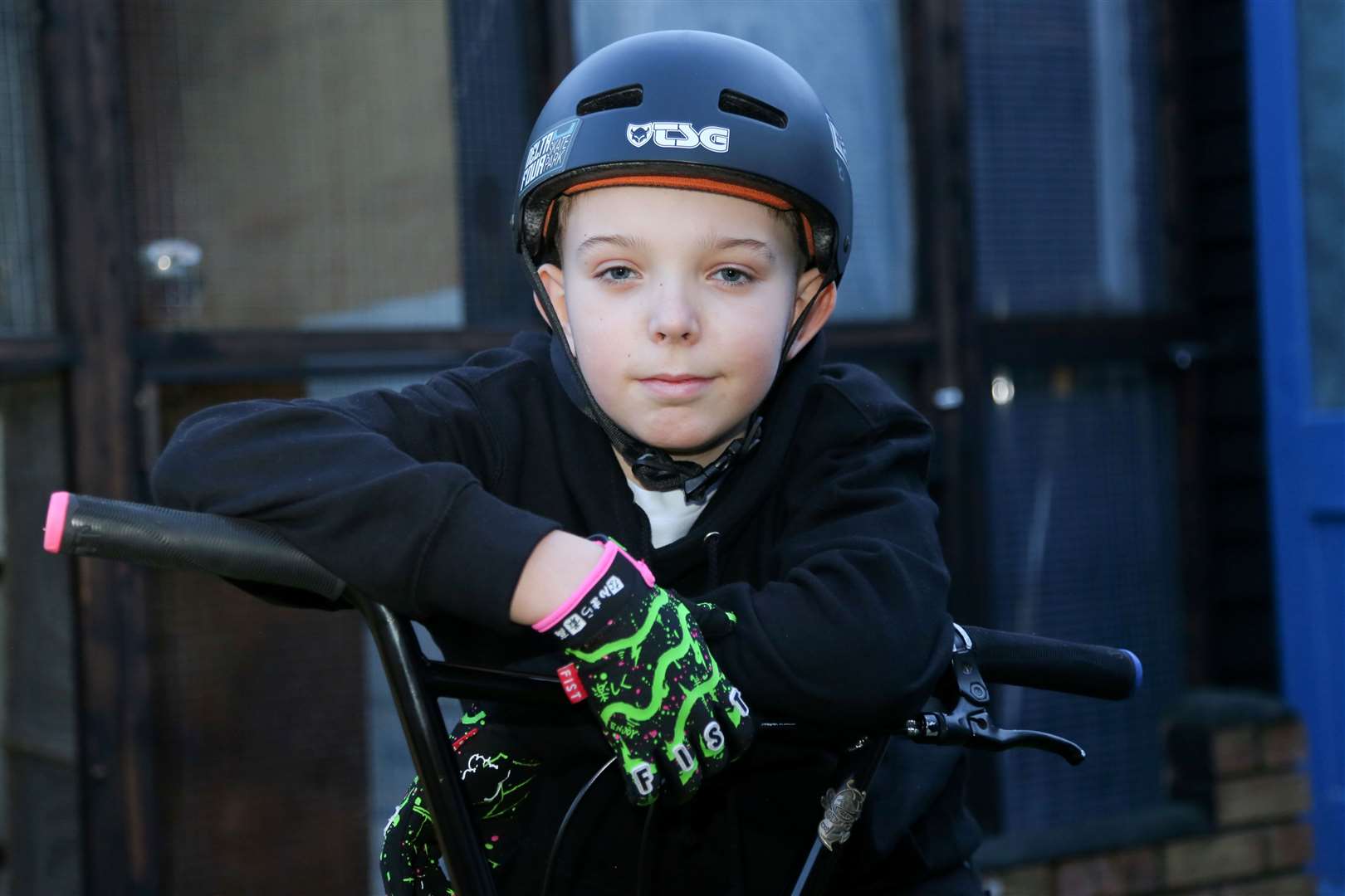 Geared up for big things: Riley Johnston is beginning to turn heads with his BMX skills. Picture: Gary Donnison