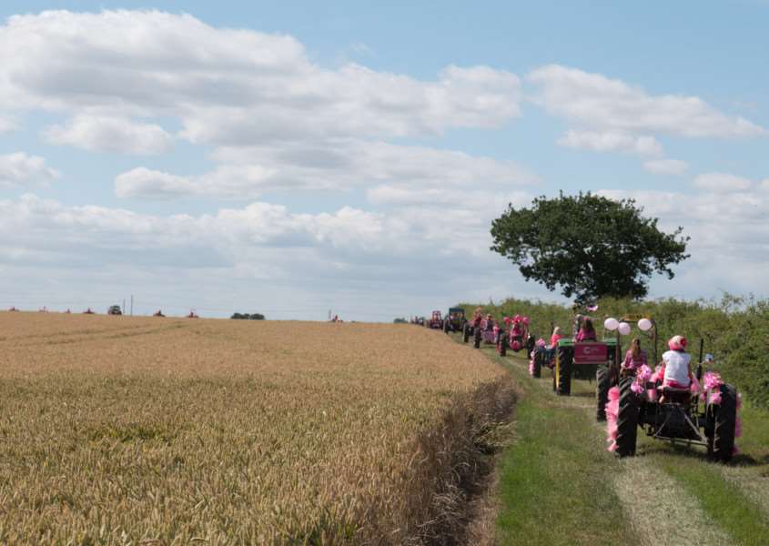 The Pink Ladies Tractor Road Run 2017. Photo: Jonathan Slack.