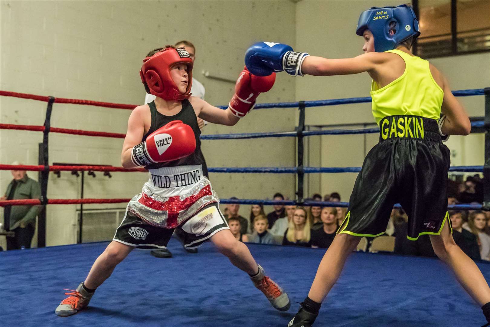 Progress Boxing - Diss Hope Church Show. Skills Bout 6 - (Red) Jake Boyce-Moore (Progress) v (Blue) Ezah Gaskin (New Saints). (5728133)