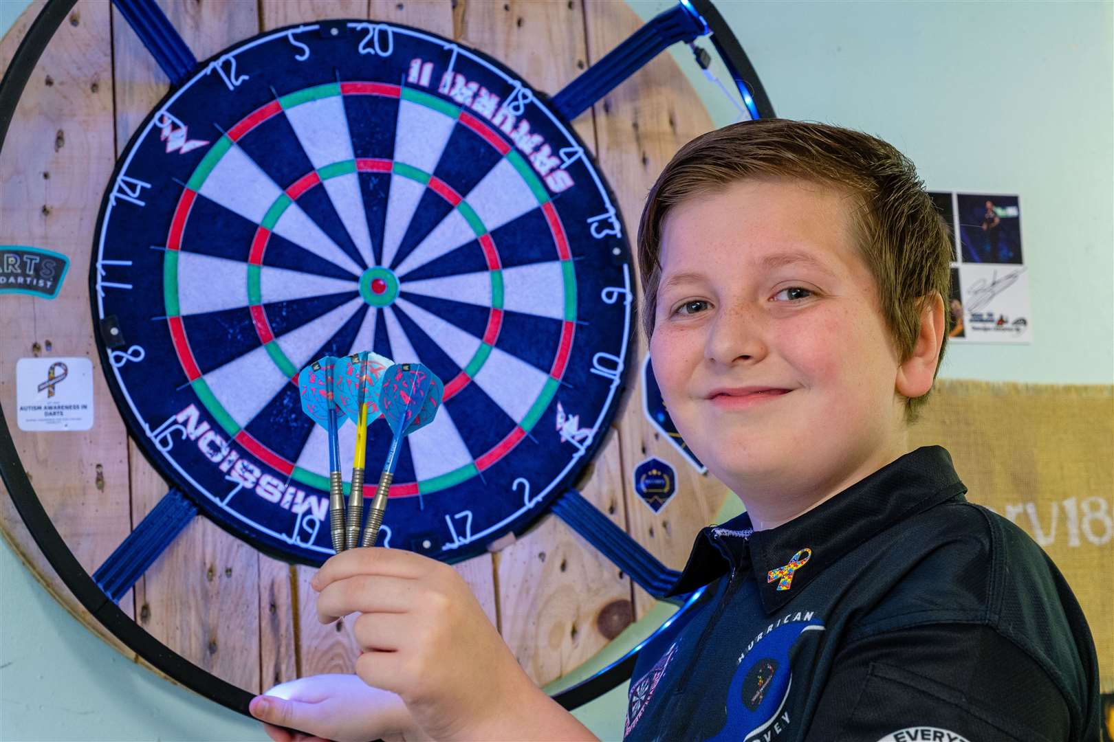 Schoolboy, 11, recognised by Professional Darts Corporation after becoming one of youngest people to hit nine-dart finish