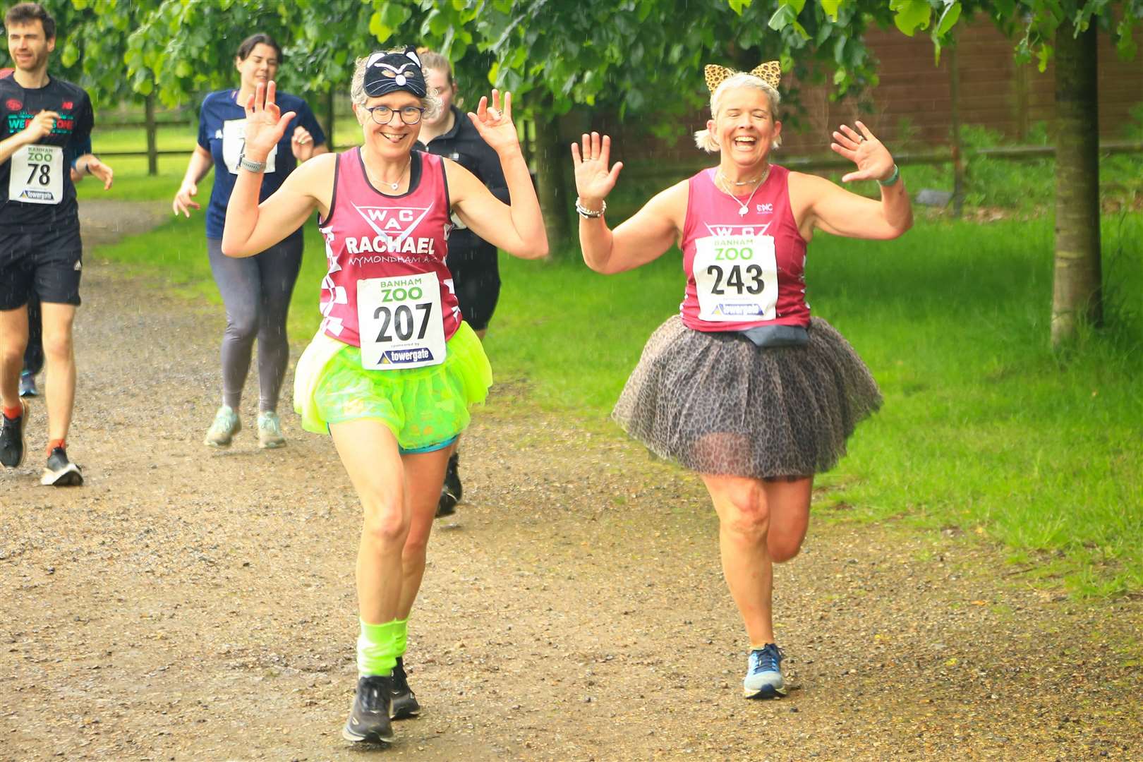 Some of the runners of the Banham Zoo 5km. Pictures: Gary Donnison