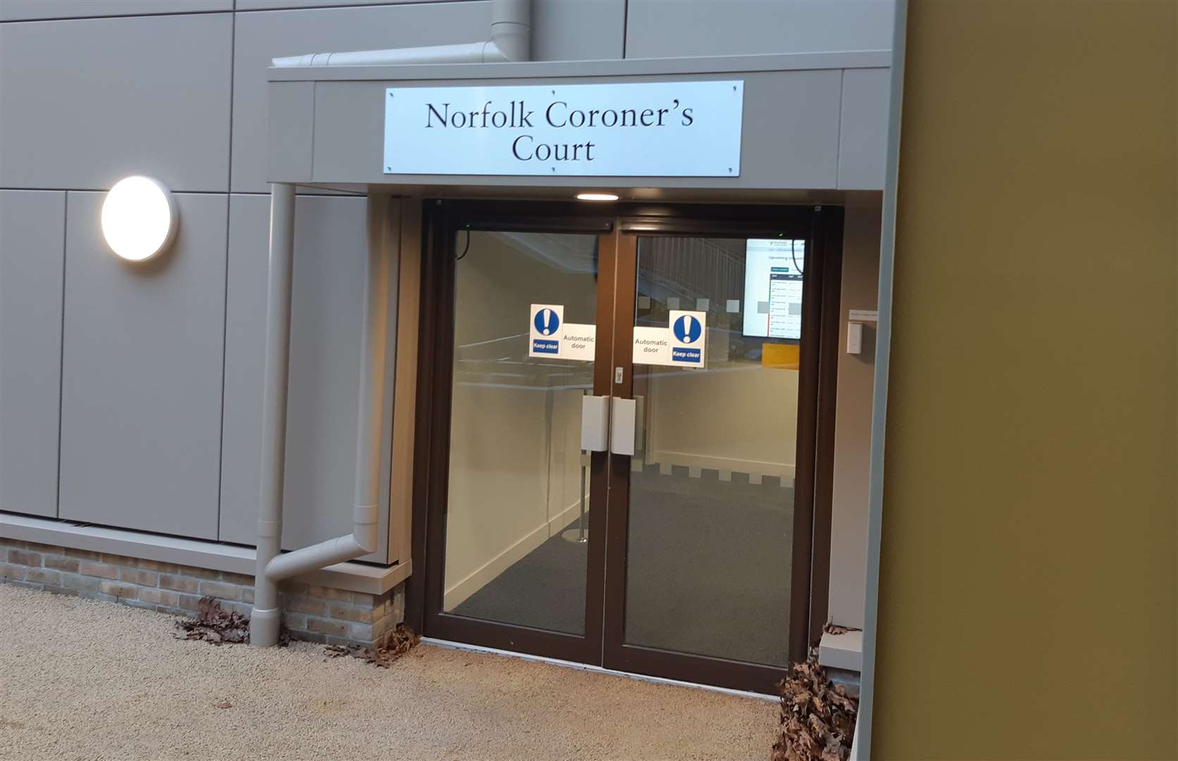 The Norfolk Coroner’s Court at County Hall, Norwich