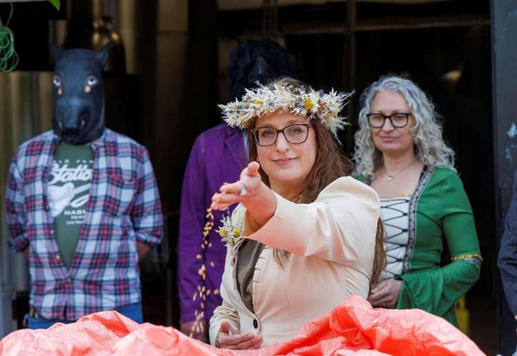 Brewery lays on blessing ceremony fit for a queen