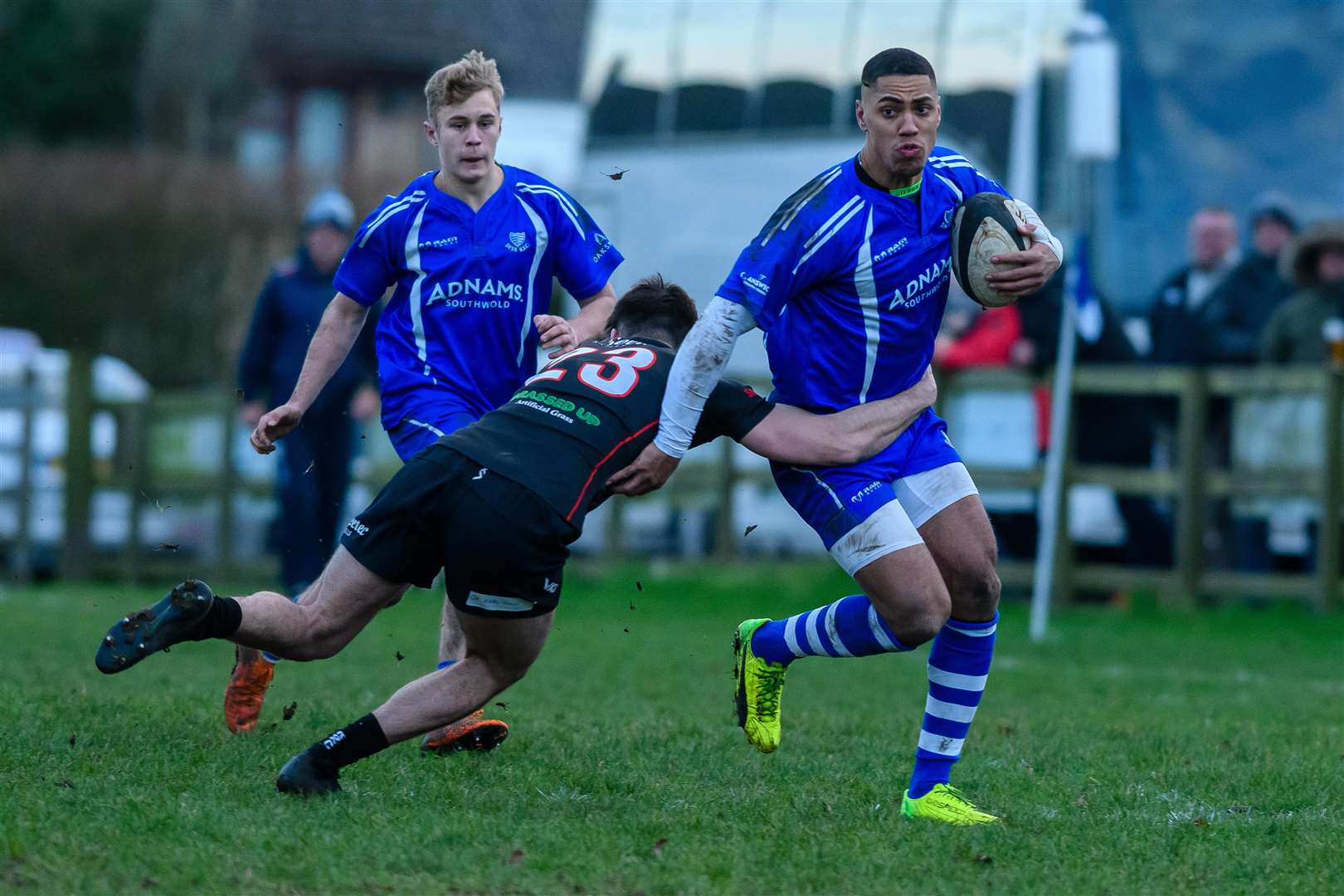 Rugby action from Diss v Rochford Hundred - Shaun Blyth..Picture by Mark Bullimore Photography. (6622513)