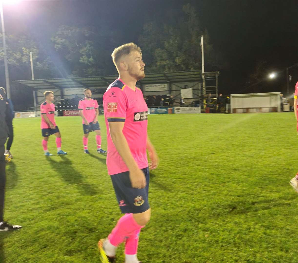 Callum Page was among AFC Sudbury's goalscorers as they progressed past Walsham-le-Willows 3-2 in the Suffolk Premier Cup Second Round Picture: Mr Footy