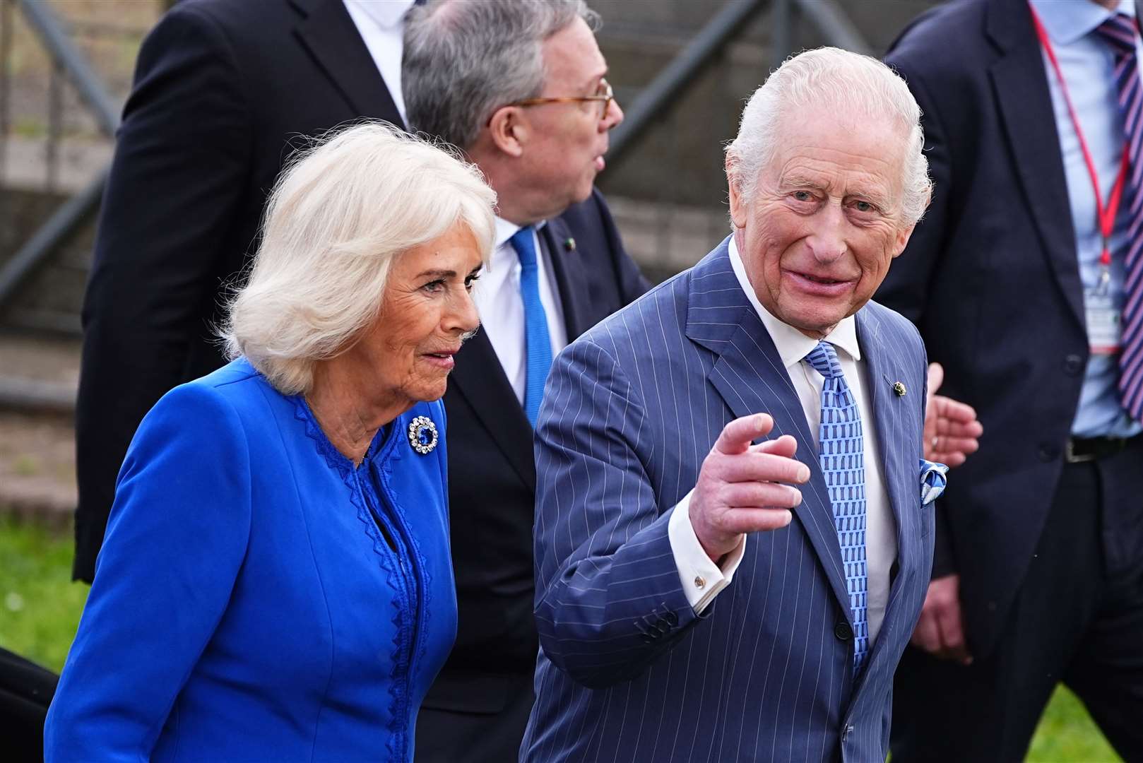 The King and Queen (Aaron Chown/PA)