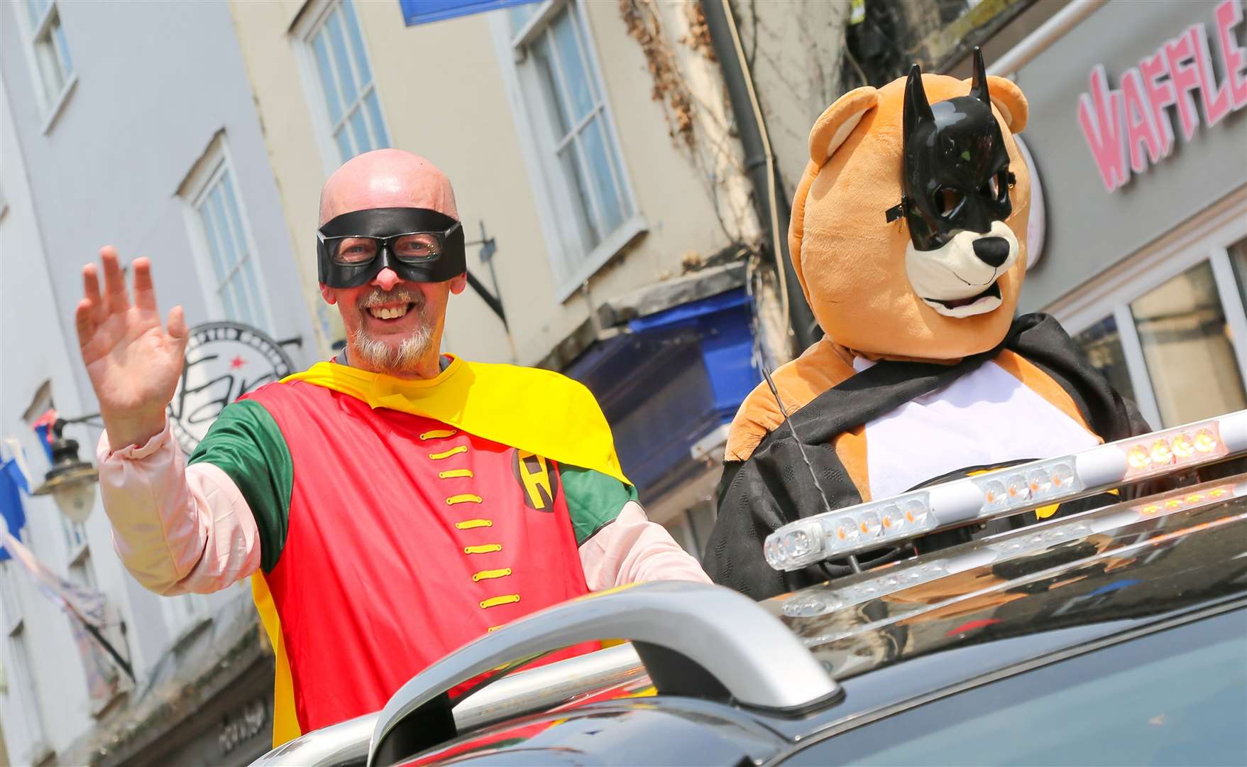Park Radio's new Batman and Robin. Pictures: Gary Donnison