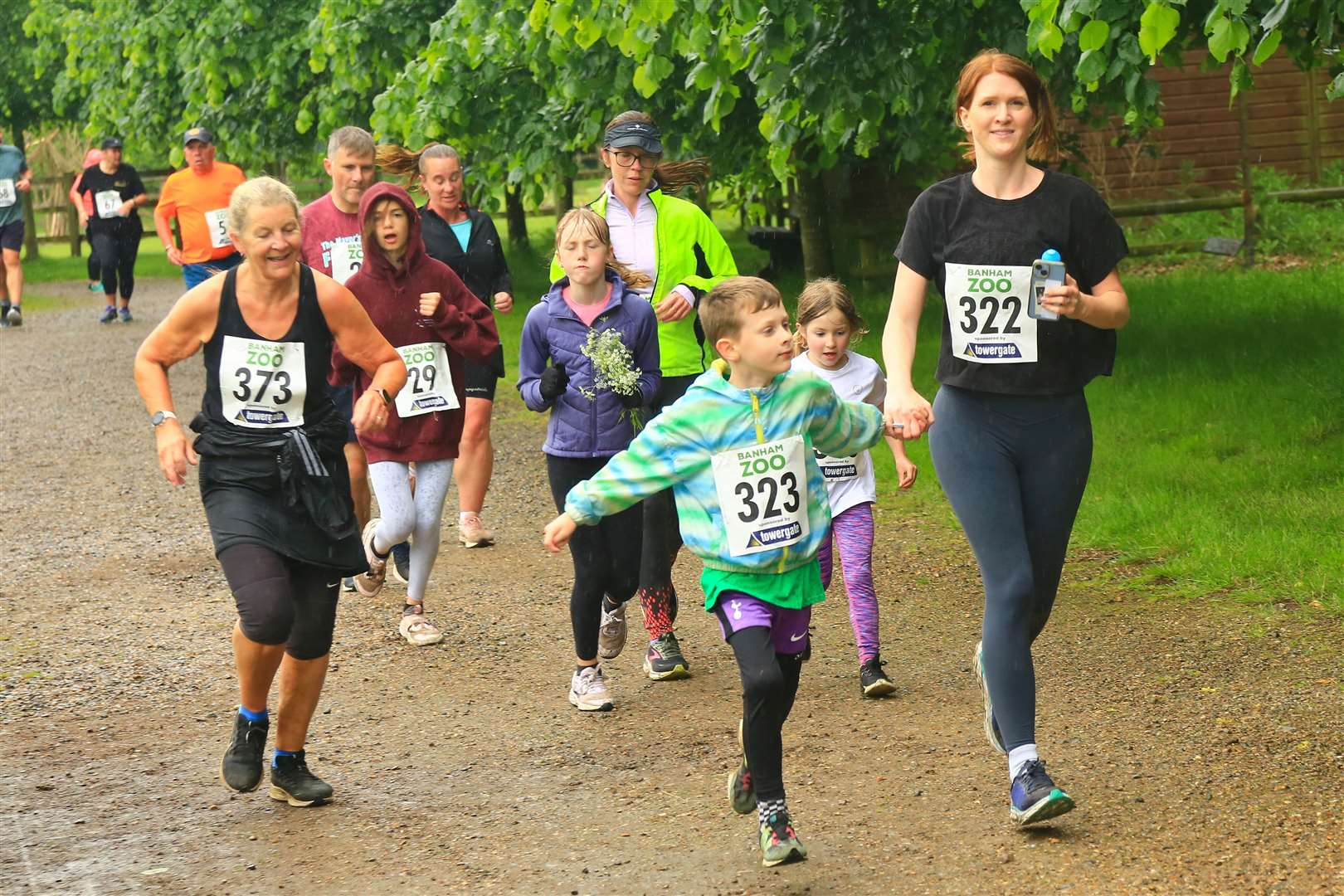 Some of the runners of the Banham Zoo 5km. Pictures: Gary Donnison