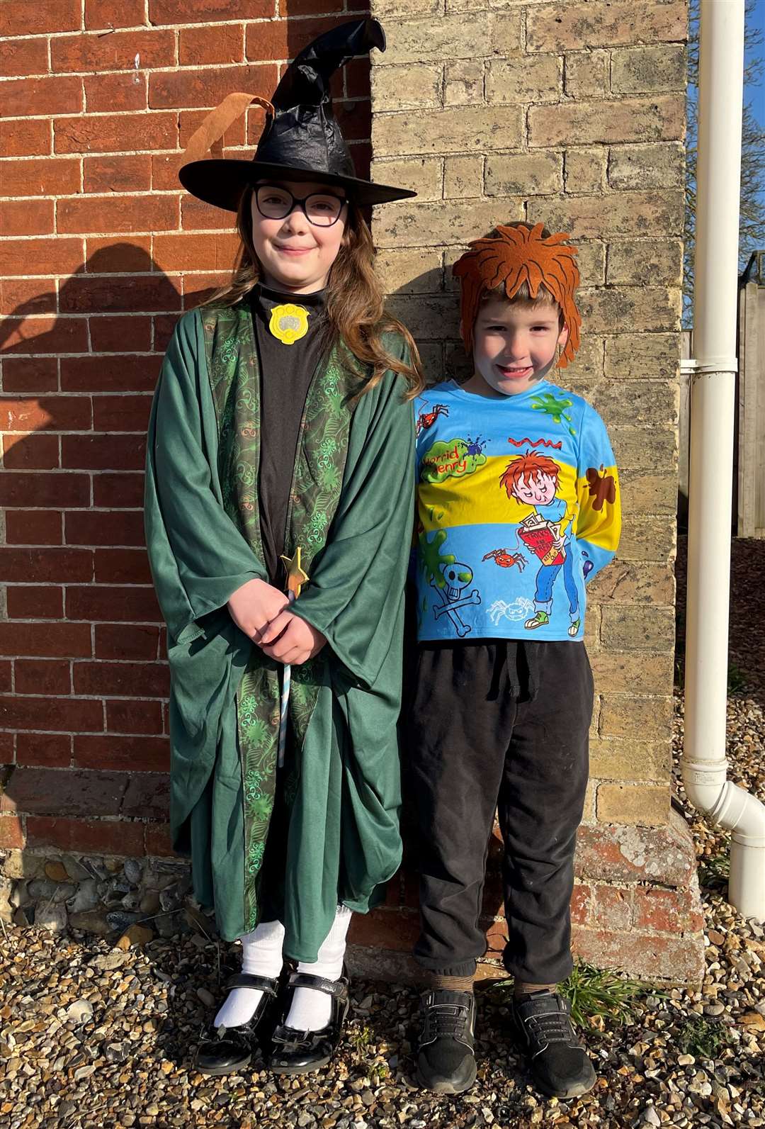 Bea (seven) and Percy Lawrence (four) from Kenninghall Primary School. Picture submitted