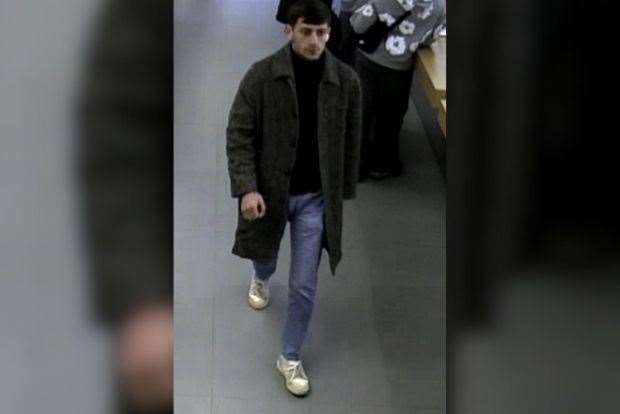 The CCTV image of the man police would like to speak to in connection with the theft. Picture: Norfolk Constabulary