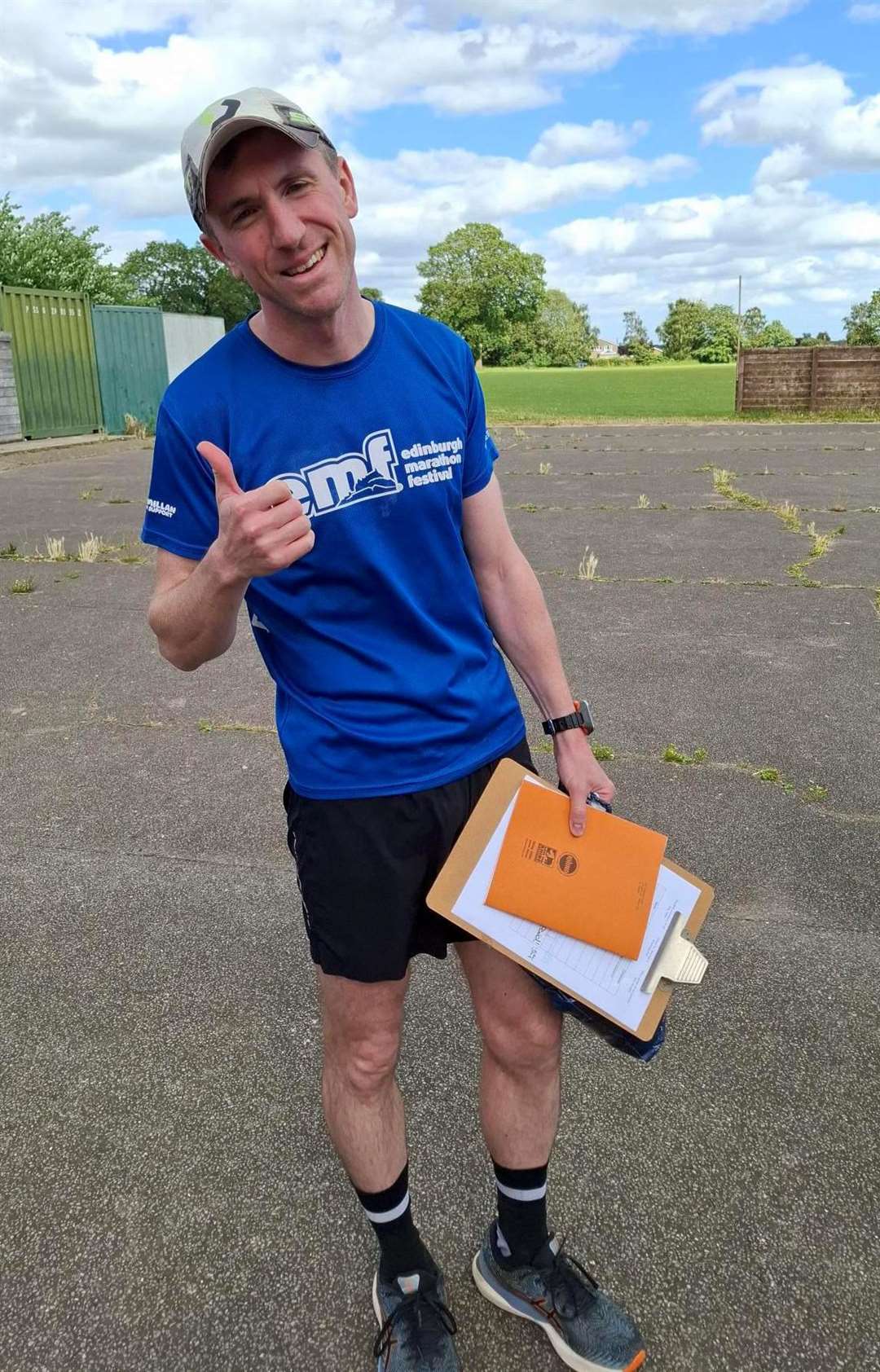 Diss High School English teacher, Mr Grainger who took on a marathon challenge during the school's activities week. Picture submitted