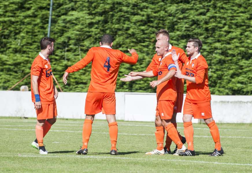 FOOTBALL: Diss Town v March Town United. Diss player ANL-150823-201650006