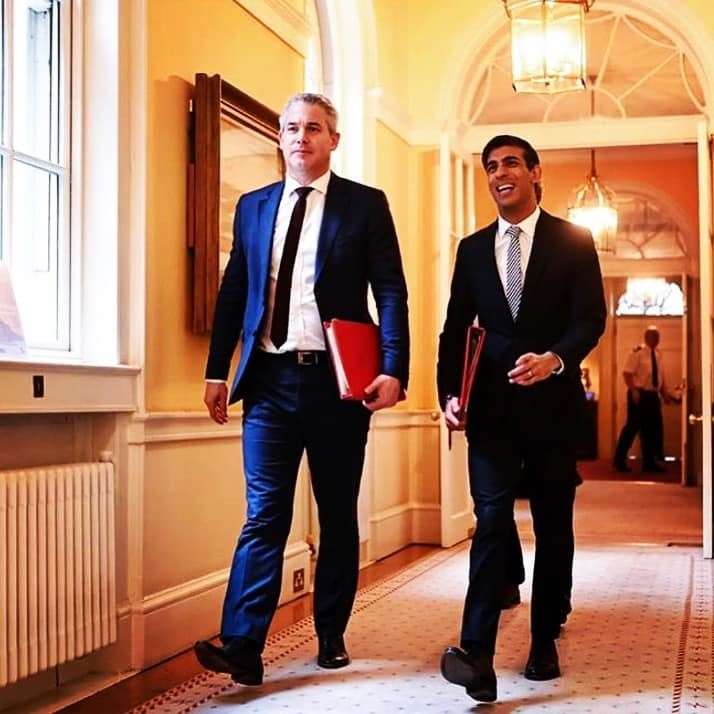 MP Steve Barclay with Chancellor of the Exchequer Rishi Sunak. (33204592)