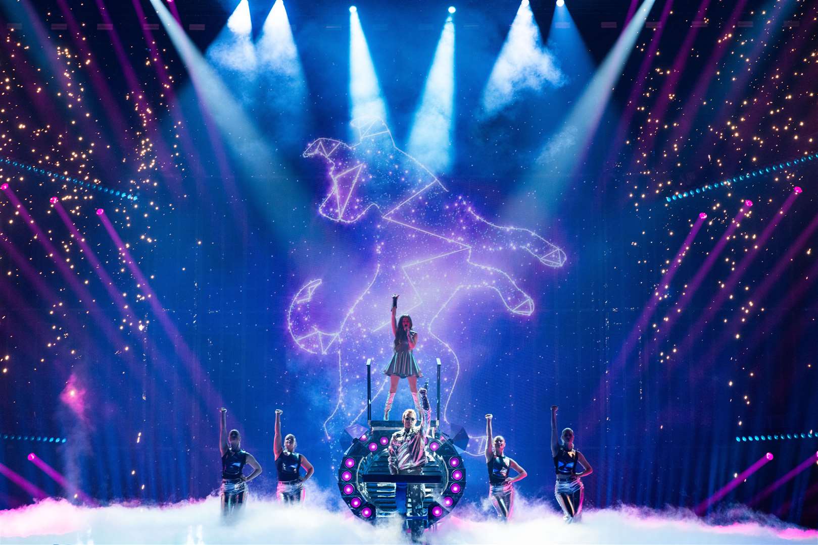 Emmy Kristiansen, Ireland’s Eurovision 2025 entry, sang about Soviet-era space dog Laika (Corinne Cumming/EBU/PA)