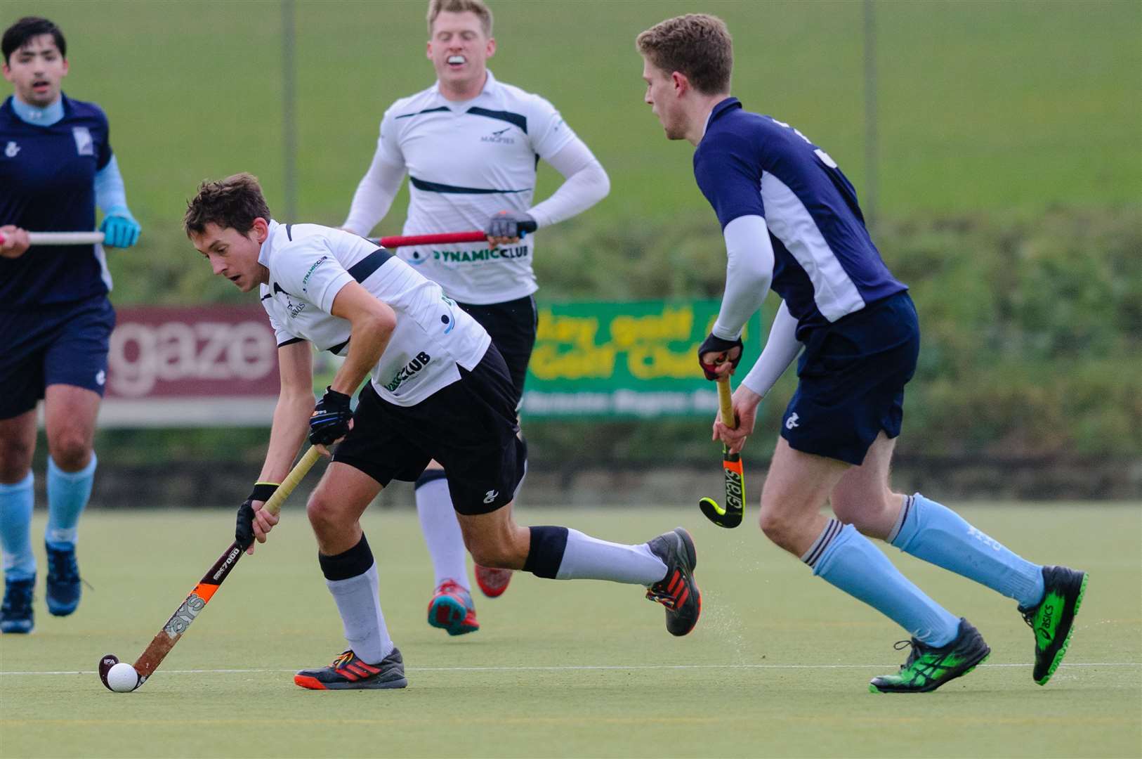 Hockey action from Harleston Magpies Men's 1st v West Herts - Tim Whiteman ..Picture by Mark Bullimore Photography. (32671685)