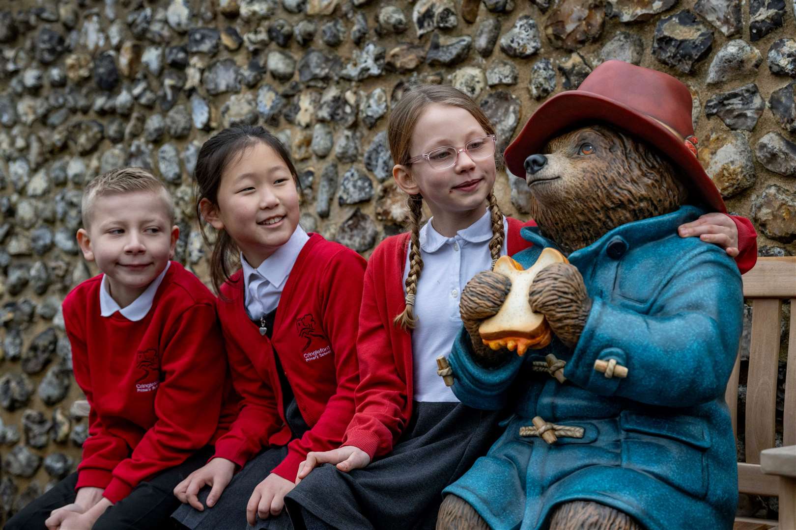 The new statue attracted attention from all ages after its unveiling. Pictures: STUDIOCANAL