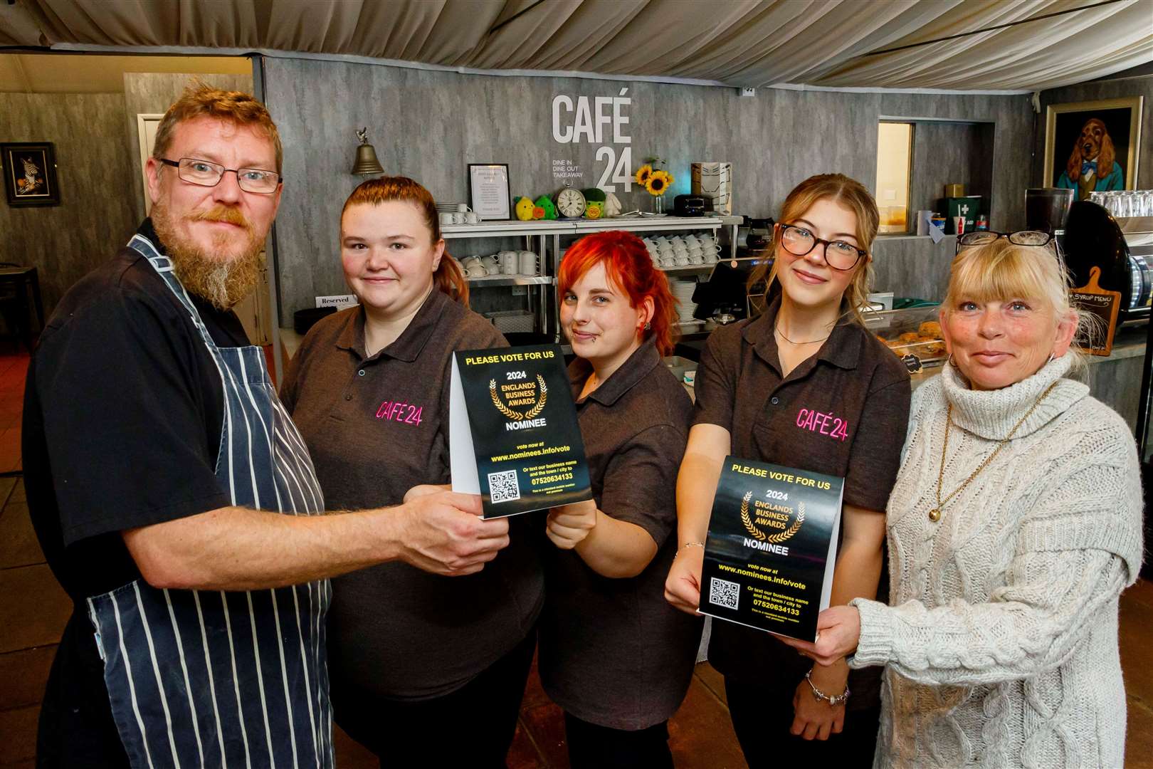 Cafe 24 in Stonham Barns has been nominated in the final of the East of England Business Awards. Mark Bullimore Photography 2024