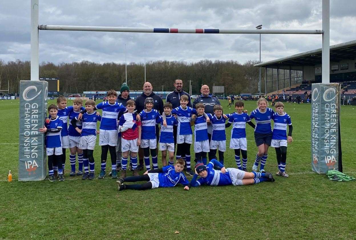 Some of the members of Diss Rugby Club who went to the tournament. Picture submitted