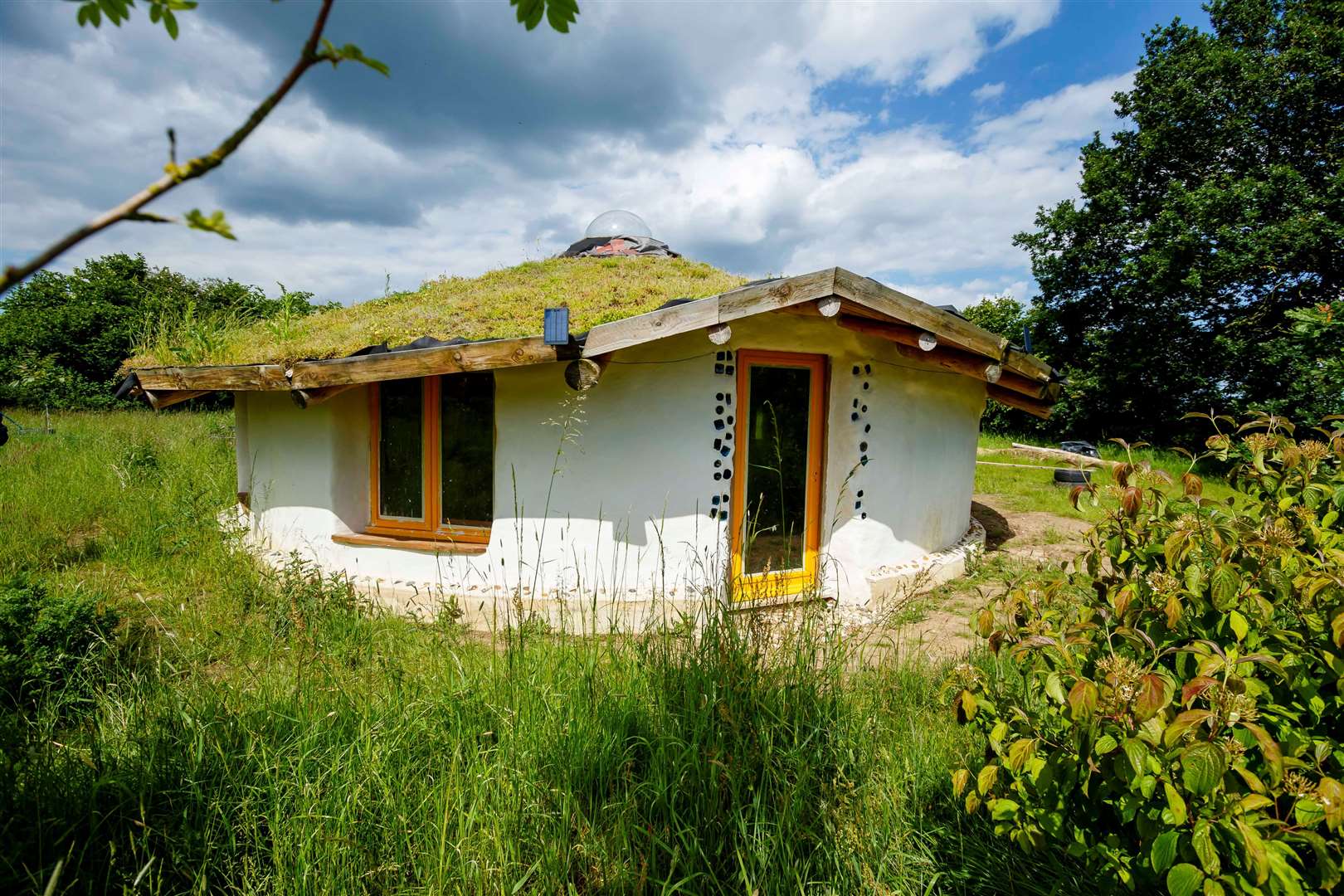 The roundhouse which is being built on the grounds of Fox Wood Forest School in Roydon. Picture: Mark Bullimore