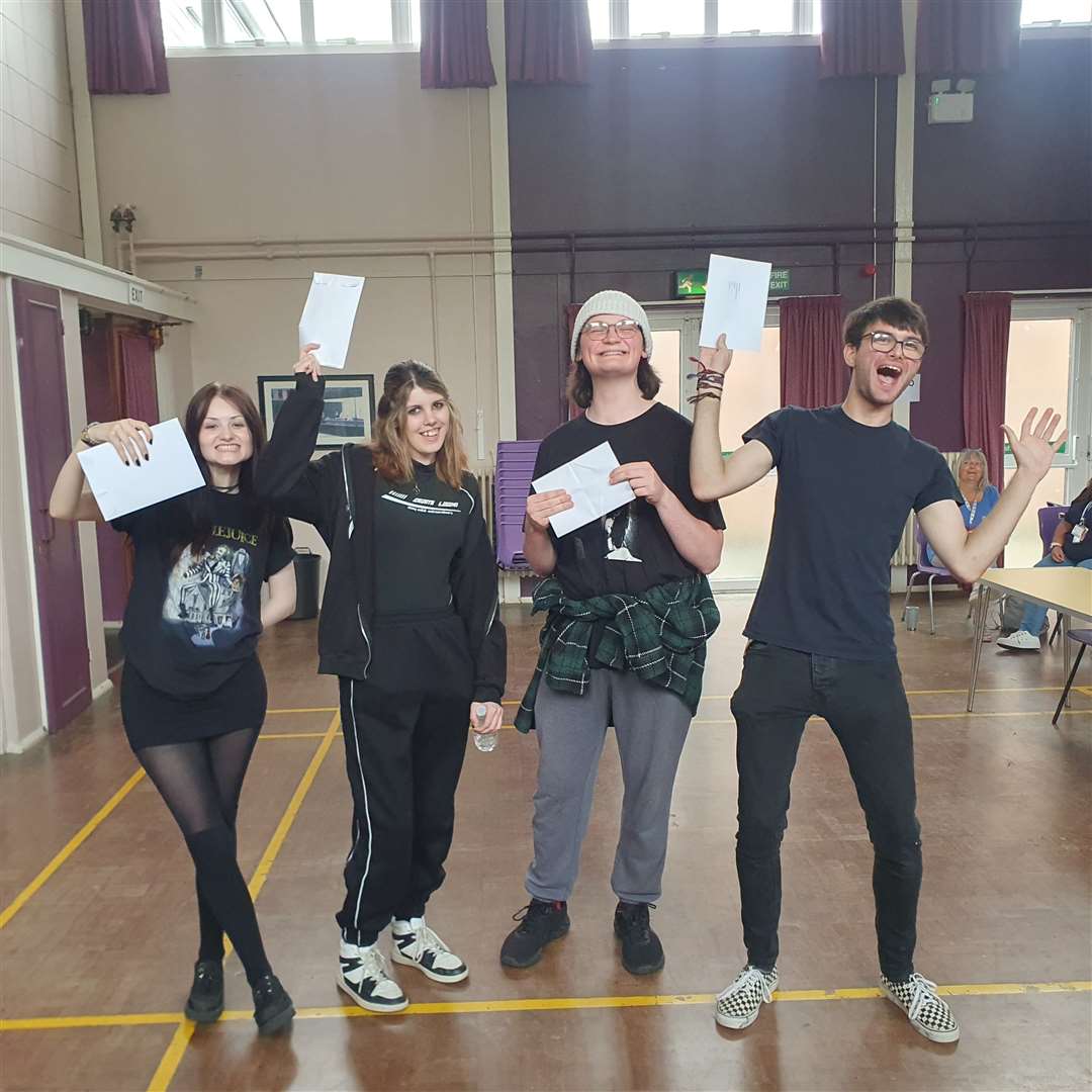 Florence Melton, Mel Newby, Soren Green and Keiran Ready from Diss High School. Picture submitted