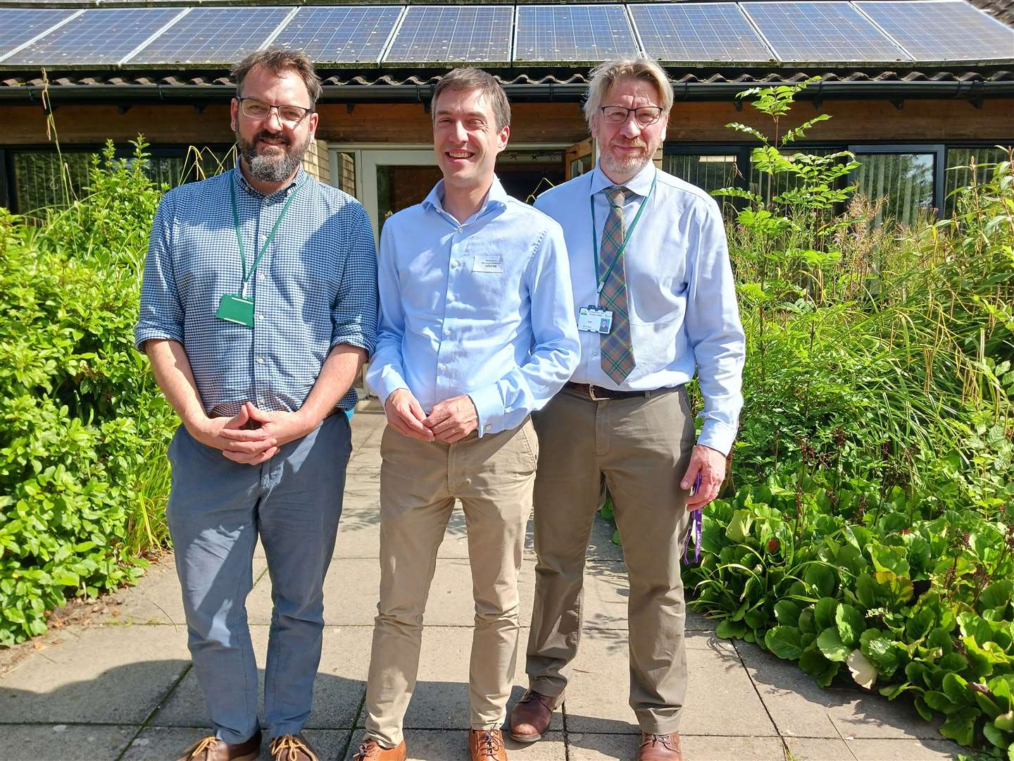 Adrian with Mr Leicester and Mr Taylor for Fressingfield Primary School. Picture submitted
