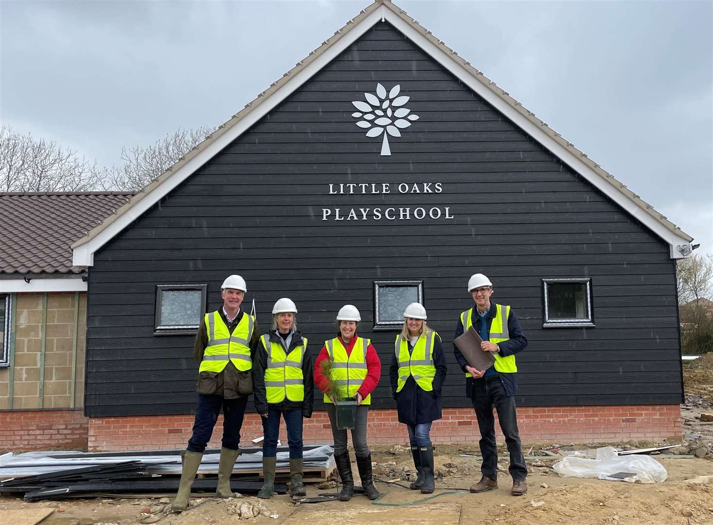 The topping-out ceremony marked a milestone in the building project. Picture: Contributed