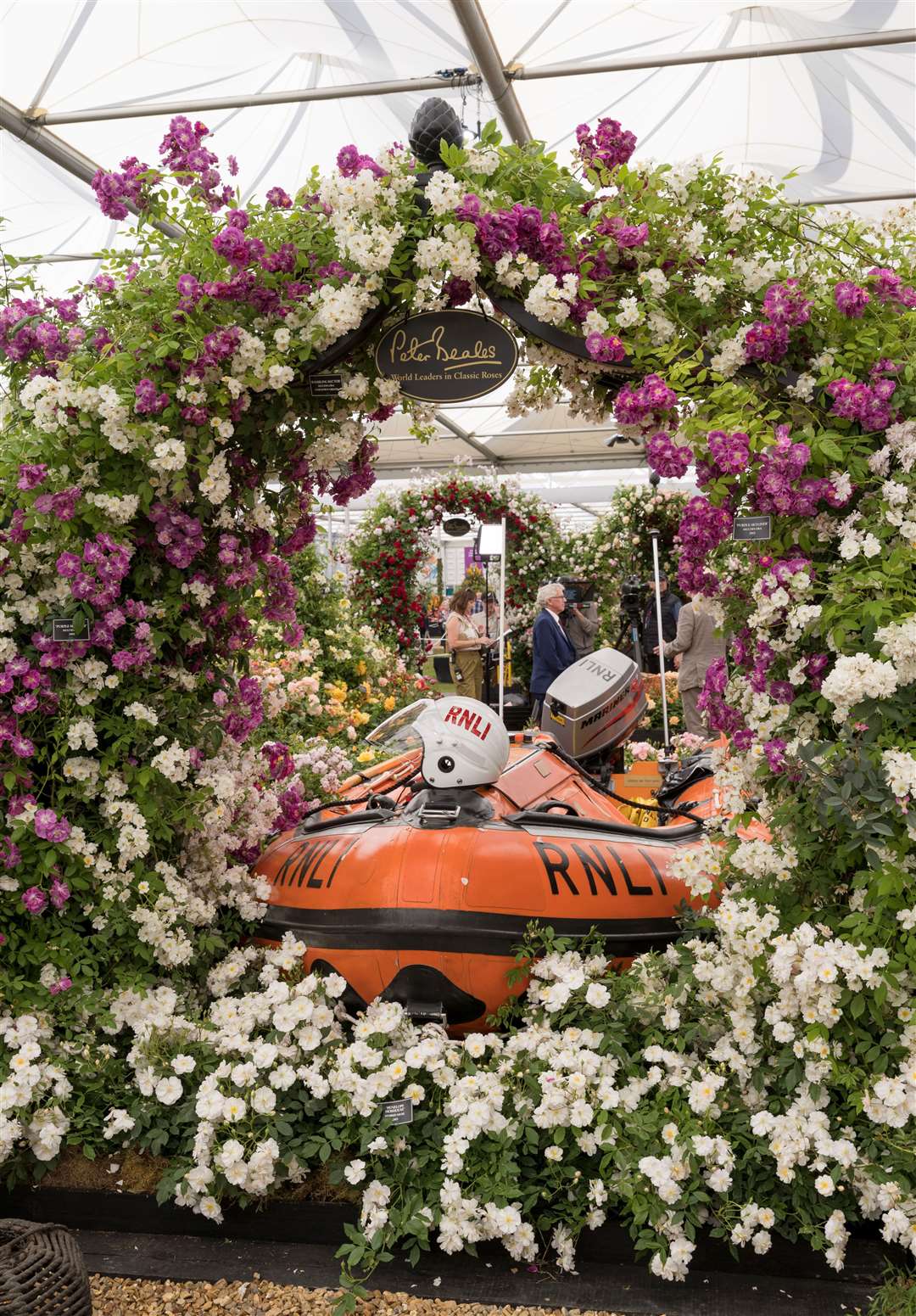 The Peter Beales display was to honour the 200th anniversary of the RNLI. Pictures: Keith Mindham