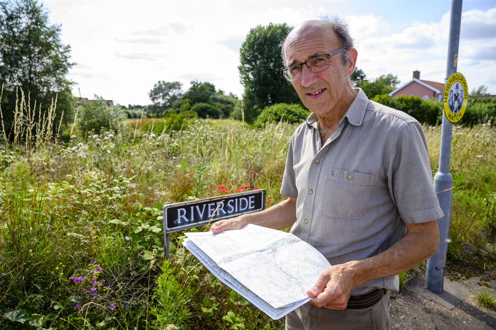 Local environmental scientist Francois Jean-Paul is warning that the Diss and District Neighbourhood plan could cause flooding issues for pre-existing homes in the town. Picture: Mark Bullimore Photography.