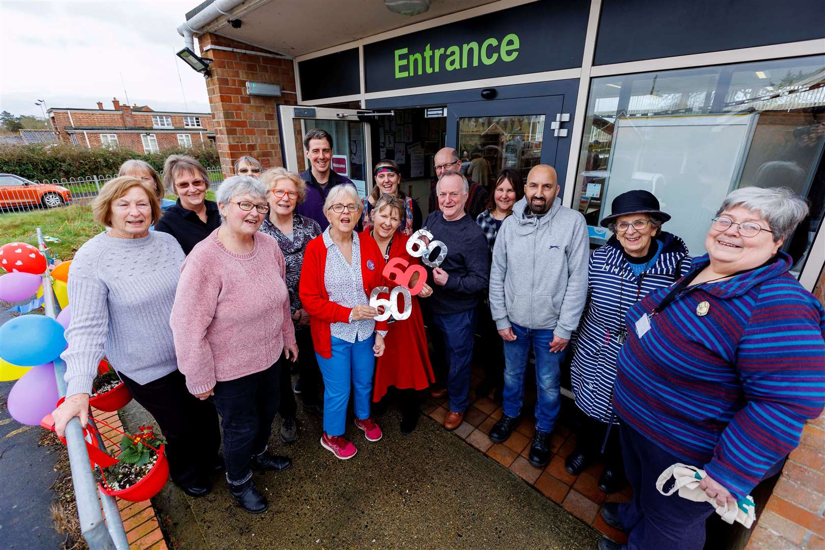 Community members joined staff for a day of celebrations at the library on Wednesday. Picture: Mark Bullimore