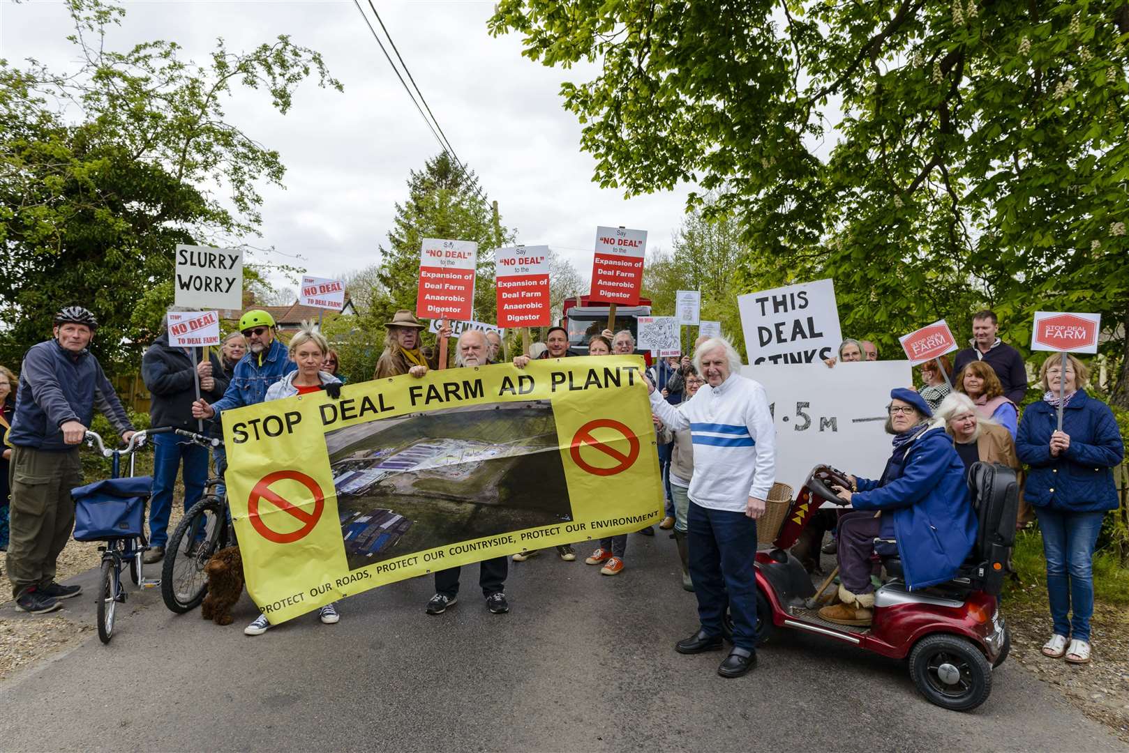 Residents in the surrounding villages have held several protests in opposition to the controversial plant. Picture: Mark Bullimore Photography 2022.