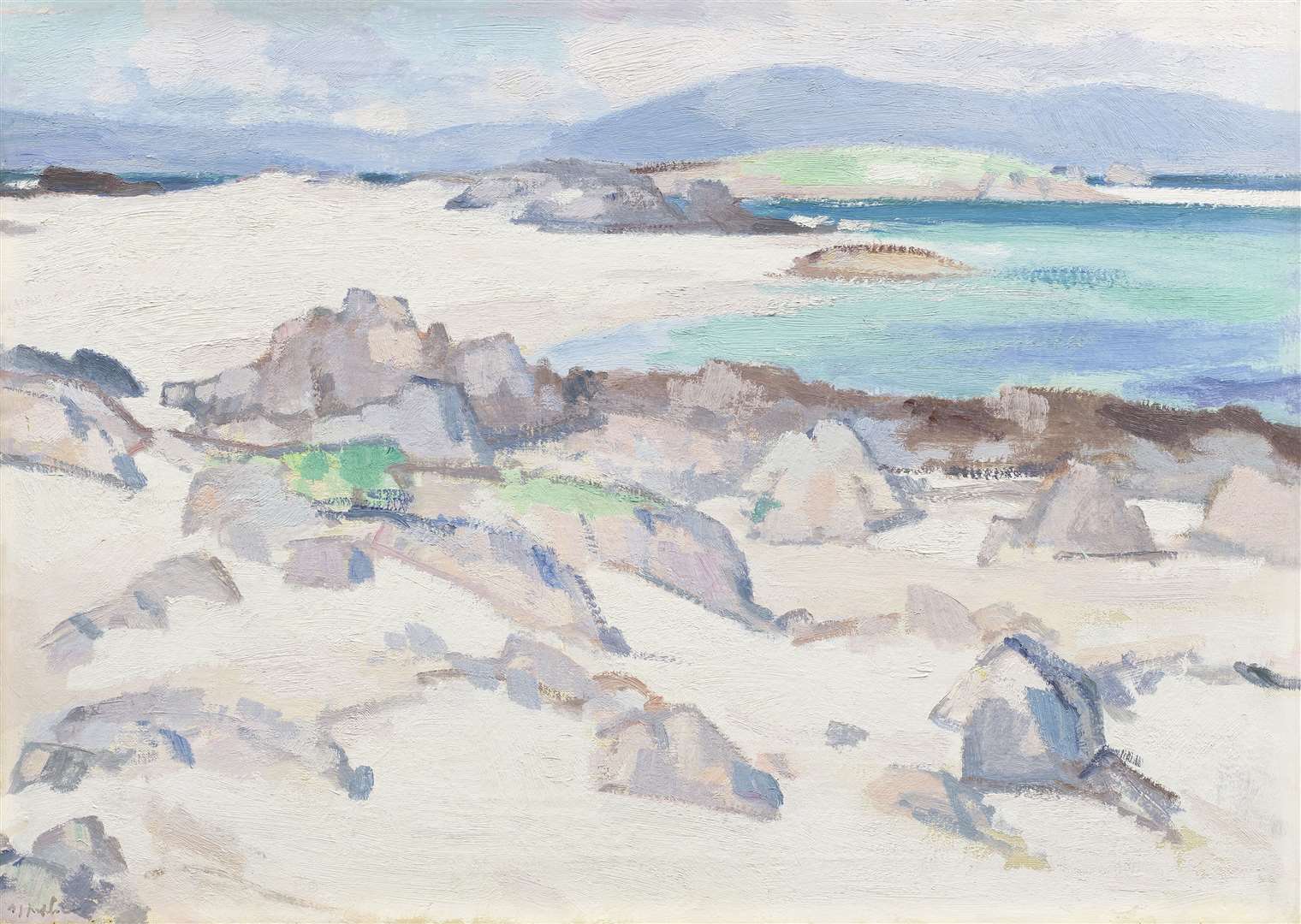 The White Strand by Scottish Colourist Samuel John Peploe fetched £74,060 (Bonhams/PA)