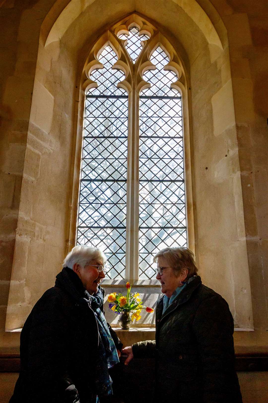 Sisters June Boggia (nee Brown) and Carol Rush (nee Brown) who both grew up in Market Weston. Picture: Mark Bullimore