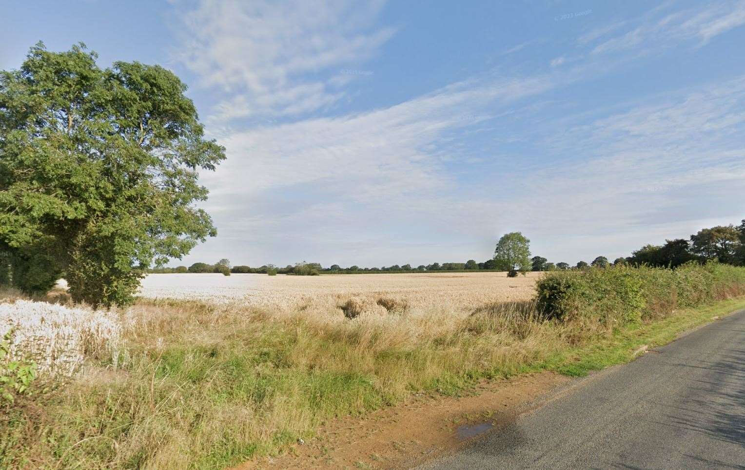 The land west of Hall Road in Winfarthing. Picture: Google Maps