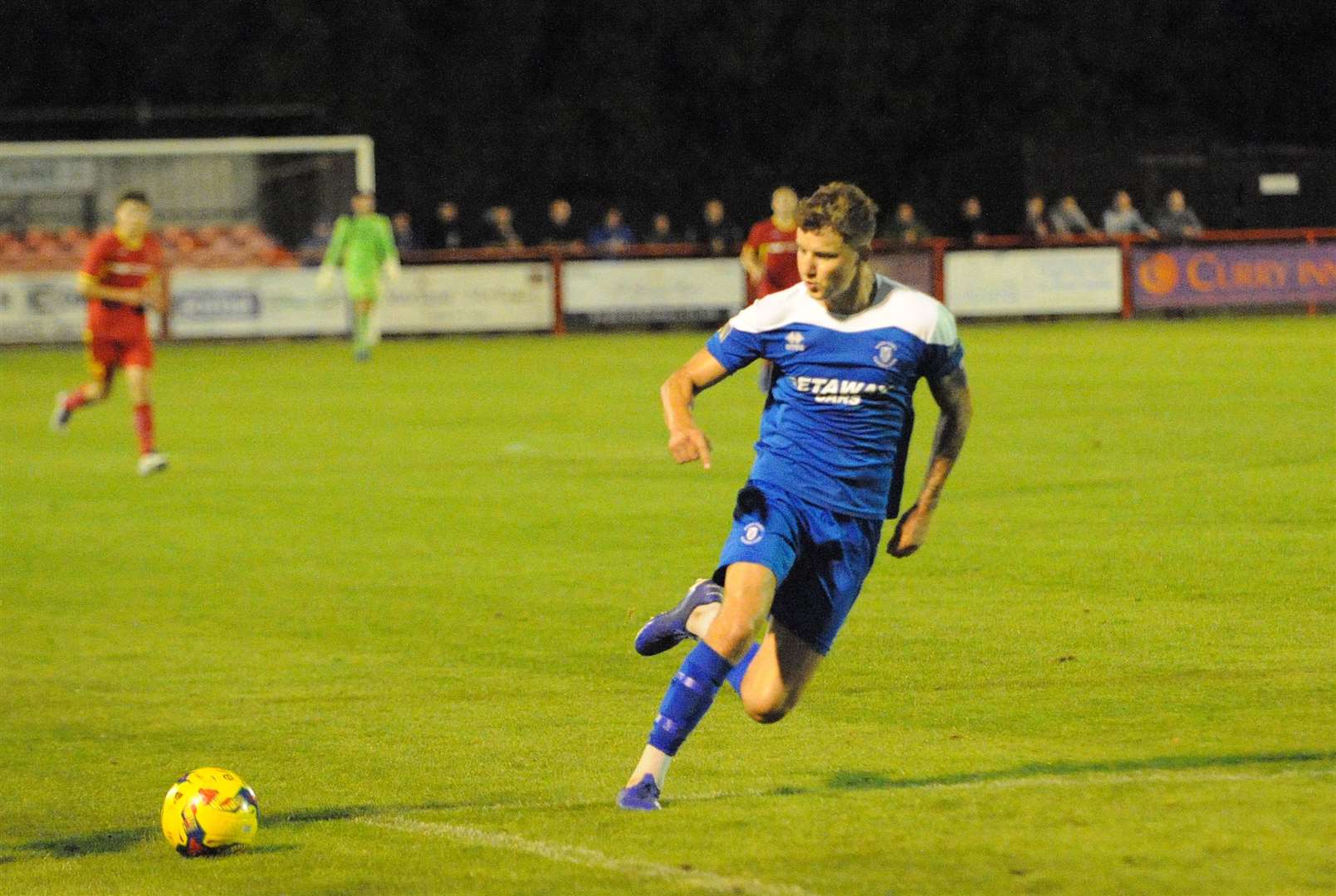 Baris Altintop netted Bury Town's winner in their FA Trophy tie Picture: Ben Pooley