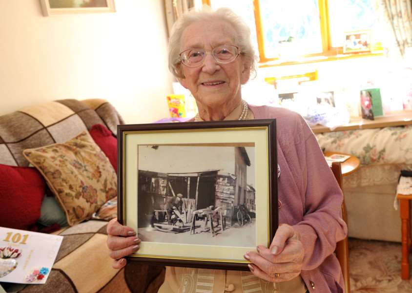 Marjorie Brand celebrated her 101 birthday ANL-150927-190357009