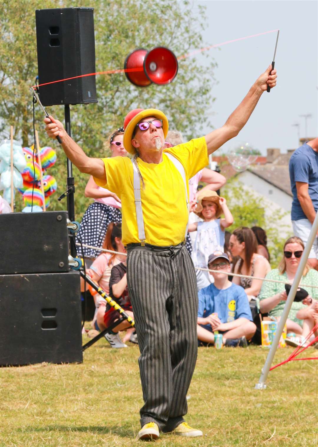 Foolhardt Circus entertaining the crowds. Pictures: Gary Donnison