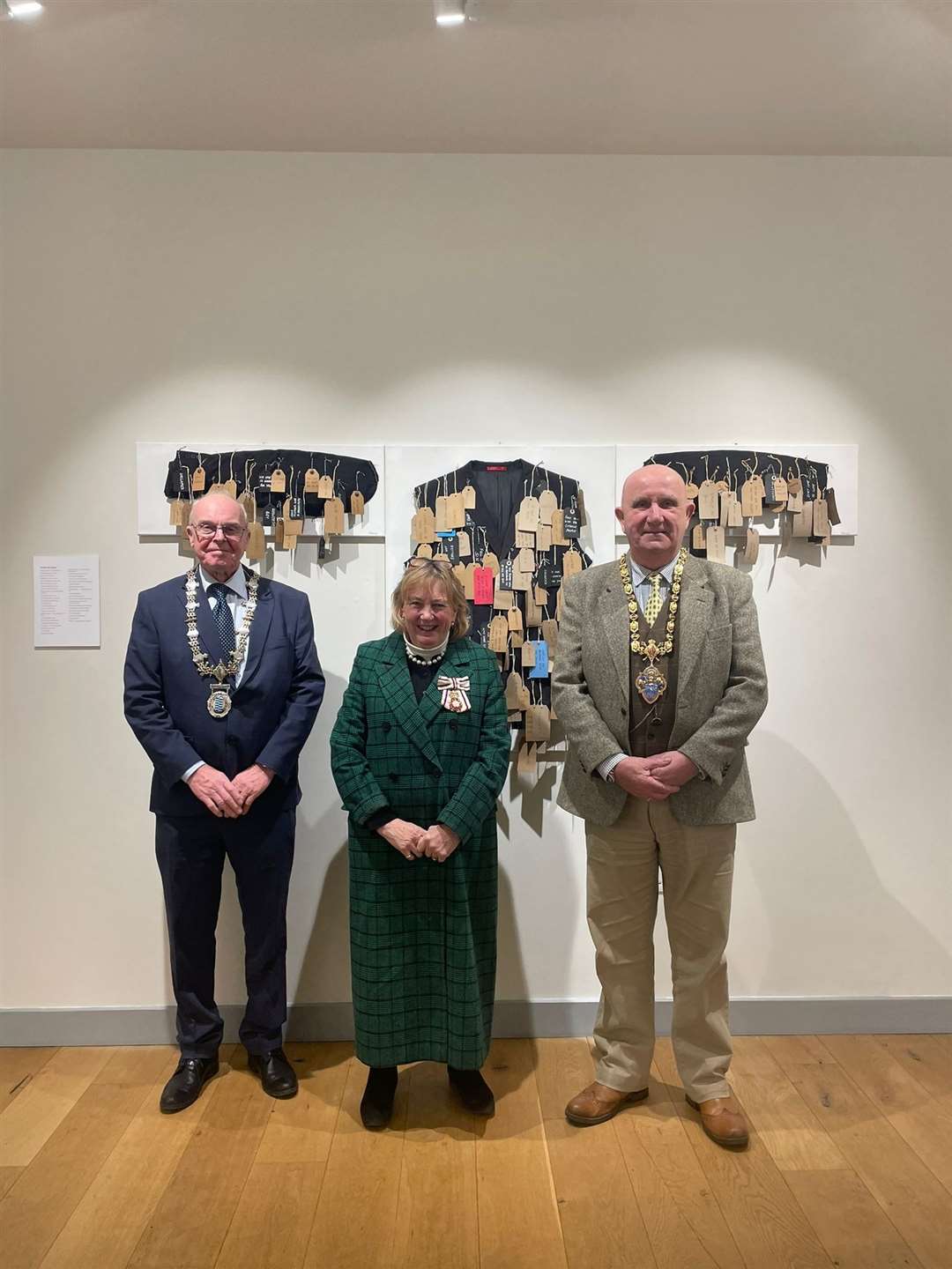 Lady Dannatt with the Mayors of Diss and Eye.