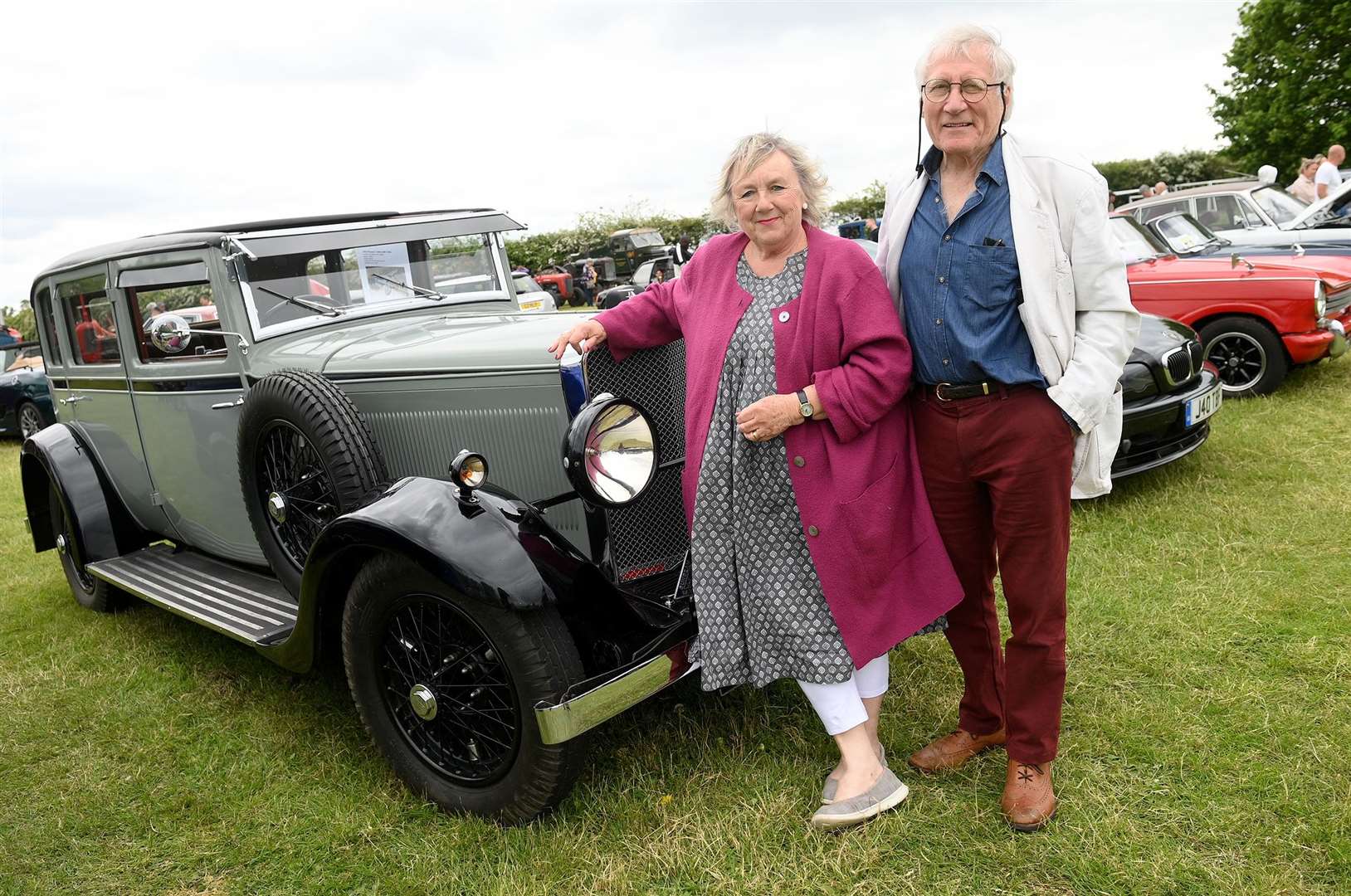 Richard and Annie Bondon with their 1932 Roesch Talbot AM 75. Picture: Mecha Morton